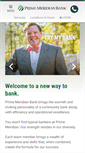 Mobile Screenshot of primemeridianbank.com